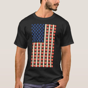 4 juli Aardbei Jello USA Flag Cake Mannen Wom T-shirt