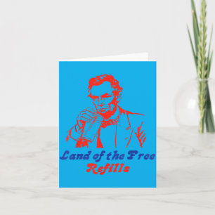 4 juli Abe Lincoln Land Of The Refills Grappig Kaart