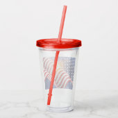 4 juli Acryl Tumbler Drinkbeker (Achterkant)