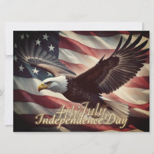 4 juli adelaar met Amerikaanse vlag