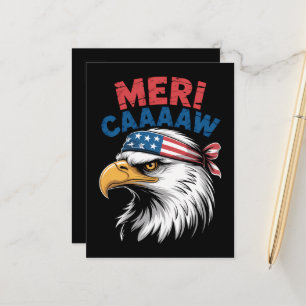 4 juli Adelaar Vrijheid Patriottisch Aankondigingskaart