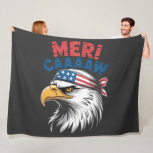 4 juli adelaar vrijheid patriottisch fleece deken