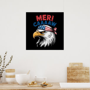 4 juli adelaar vrijheid patriottisch poster
