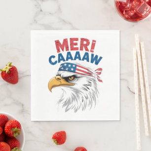 4 juli Adelaar Vrijheid Patriottisch Servet