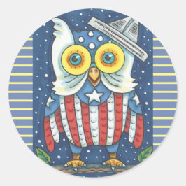 4 JULI AMERICAN HOOT OWL STICKERS RAND *Datablad