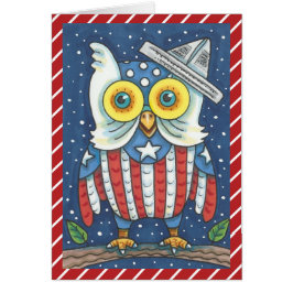 4 JULI AMERICAN OWL WENSKAART Verse