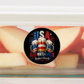 4 juli amerika 250ste labels (Aangebracht)