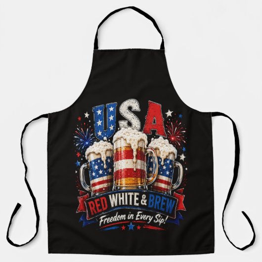 4 juli amerika 250ste schort (Voorkant)