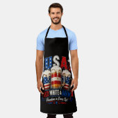 4 juli amerika 250ste schort (Gedragen)