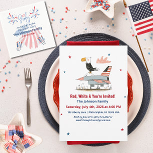 4 juli Amerika 250ste Verjaardag Adelaar Straaljag Kaart