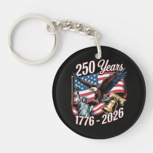4 juli Amerika Amerikaanse patriottische adelaar Sleutelhanger