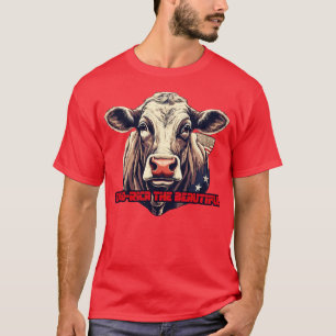 4 juli Amerika Koe USA Vlag Patroon Moorica t T-shirt