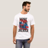 4 juli Amerika T-shirt (Voorkant volledig)