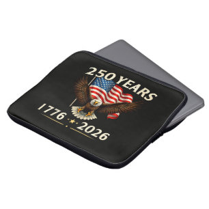 4 juli Amerika VS Patriottische Adelaar Laptop Sleeve