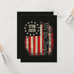 4 juli Amerika VS Vlag Patriottisch Kaart