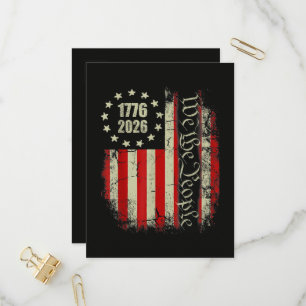 4 juli Amerika VS Vlag Patriottisch Uitnodiging Briefkaart