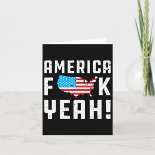4 juli Amerika Yeah Grappig Cadeau Kaart