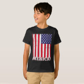 4 juli Amerikaans vlagpatriotticum T-shirt (Voorkant volledig)