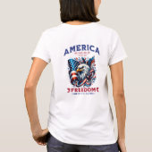 4 juli Amerikaanse Adelaar Sublimatie-61901 T-shirt (Achterkant)
