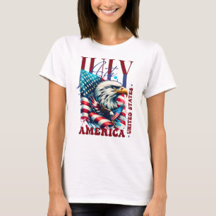 4 juli Amerikaanse Adelaar Sublimatie-61904 T-shirt