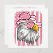 4 juli Amerikaanse Adelaar USA Vlag Patriottische Kaart (Voorkant / Achterkant)