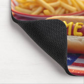 4 juli Amerikaanse hotdog Muismat (Hoek)