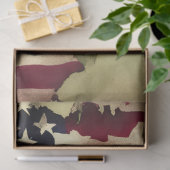 4 juli Amerikaanse Onafhankelijkheid Grunge Vlag Tissuepapier (Geschenk)