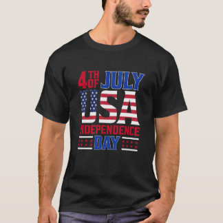 4 juli Amerikaanse Onafhankelijkheidsdag minnaar g T-shirt