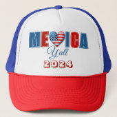 4 juli Amerikaanse Onafhankelijkheidsdag Trucker Pet (Voorkant)