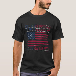 4 juli Amerikaanse Onafhankelijkheidsdag. USA Patr T-shirt