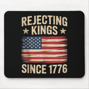 4 juli Amerikaanse vintage vlag die koningen afwij Muismat
