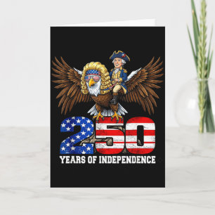 4 juli Amerikaanse vlag adelaar vintage 250 jaar 1 Kaart