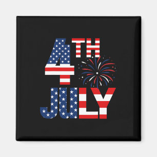 4 juli Amerikaanse Vlag Partij Patriottisch Amerik Magneet