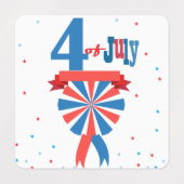 4 juli Amerikaanse Vlag Patriotic Labels (Design 2)