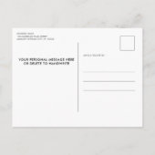 4 juli Amerikaanse vlag Patriottisch Uitnodiging Briefkaart (Achterkant)