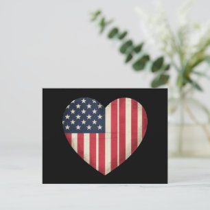 4 juli Amerikaanse vlag patriottische VS ster stre Briefkaart
