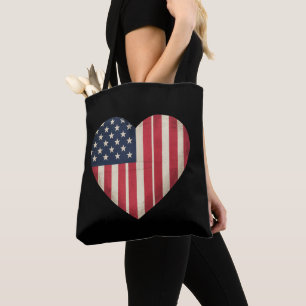 4 juli Amerikaanse vlag patriottische VS ster stre Draagtas