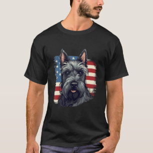 4 juli Amerikaanse vlag Schotse Terriër Hond 2 T-shirt