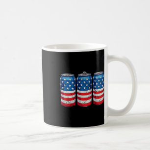 4 juli Amerikaanse vlag Soda Cans Patriottische Ve Koffiemok