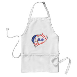 4 juli Amerikaanse vlag Standaard Schort