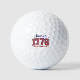 4 juli Amerikaanse vlag vintage 250 jaar 1776 2 Golfballen