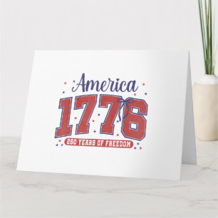 4 juli Amerikaanse vlag vintage 250 jaar 1776 2 Kaart