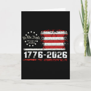 4 juli Amerikaanse vlag vintage 250 jaar 1776 2 Kaart