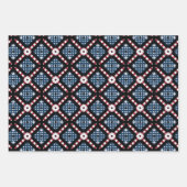 4 JULI AMERIKAANSE VLAG WIKKELPAPIER SET VAN 3 INPAKPAPIER VEL (Voorkant 3)