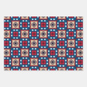 4 JULI AMERIKAANSE VLAG WIKKELPAPIER SET VAN 3 INPAKPAPIER VEL (Voorkant 2)