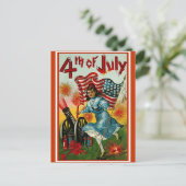 4 juli -  art. briefkaart (Staand voorkant)