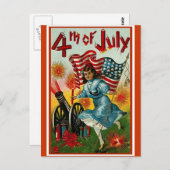 4 juli -  art. briefkaart (Voorkant / Achterkant)