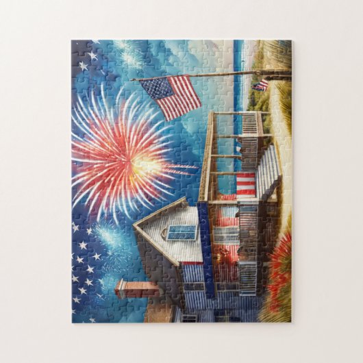 4 juli Art Easy Brain Art Puzzel Foto Puzzel Legpuzzel (Verticaal)