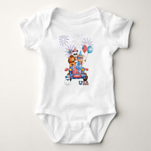 4 juli Auto Panda Beer & Leeuw Romper