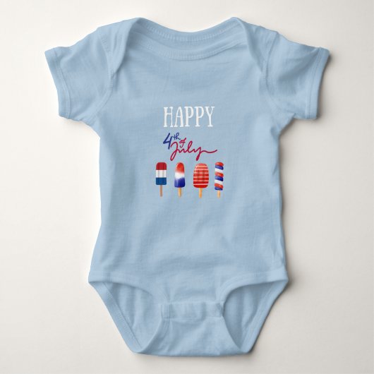 4 juli baby romper (Voorkant)